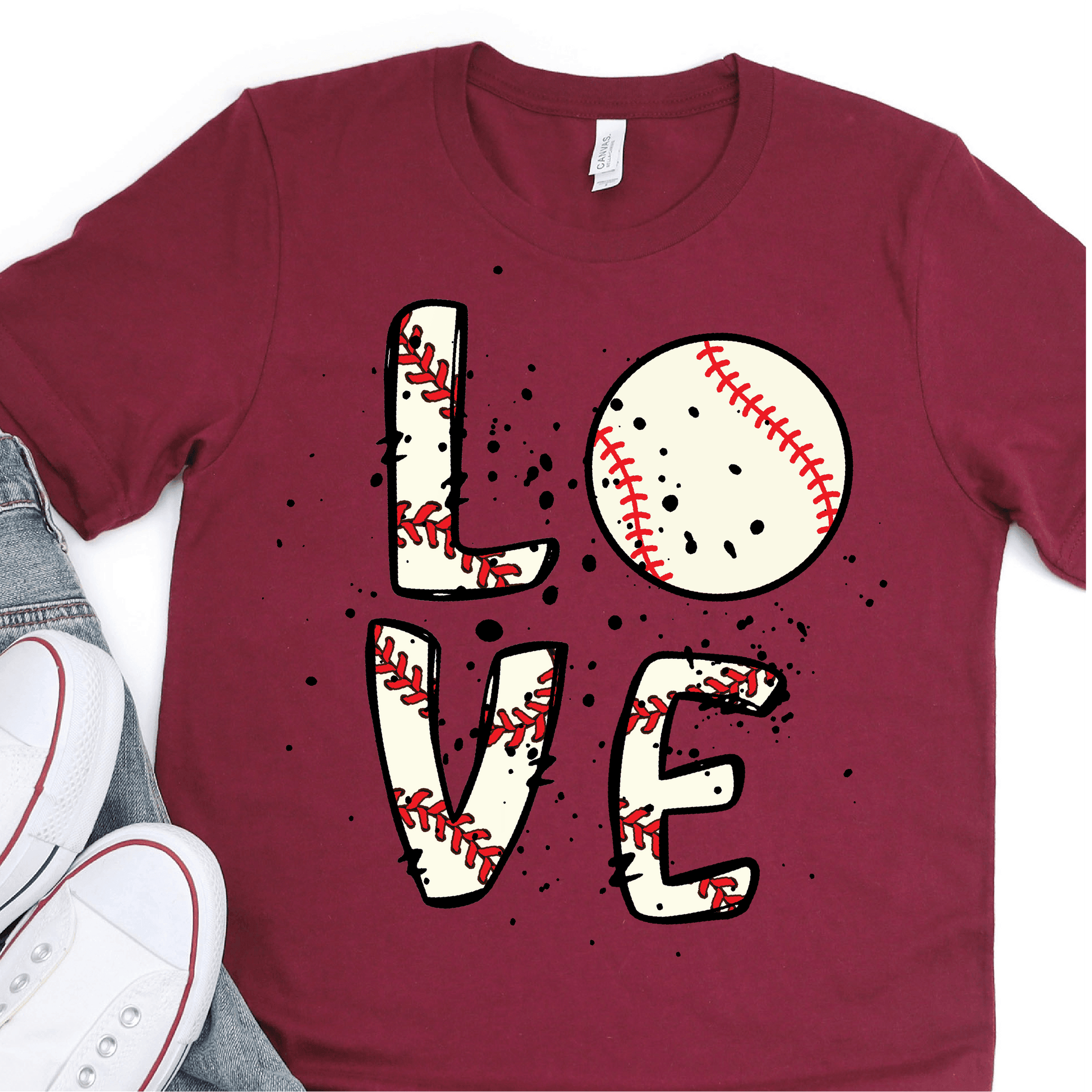 Baseball Love - Baseball DTF Transfer Nashville Design House