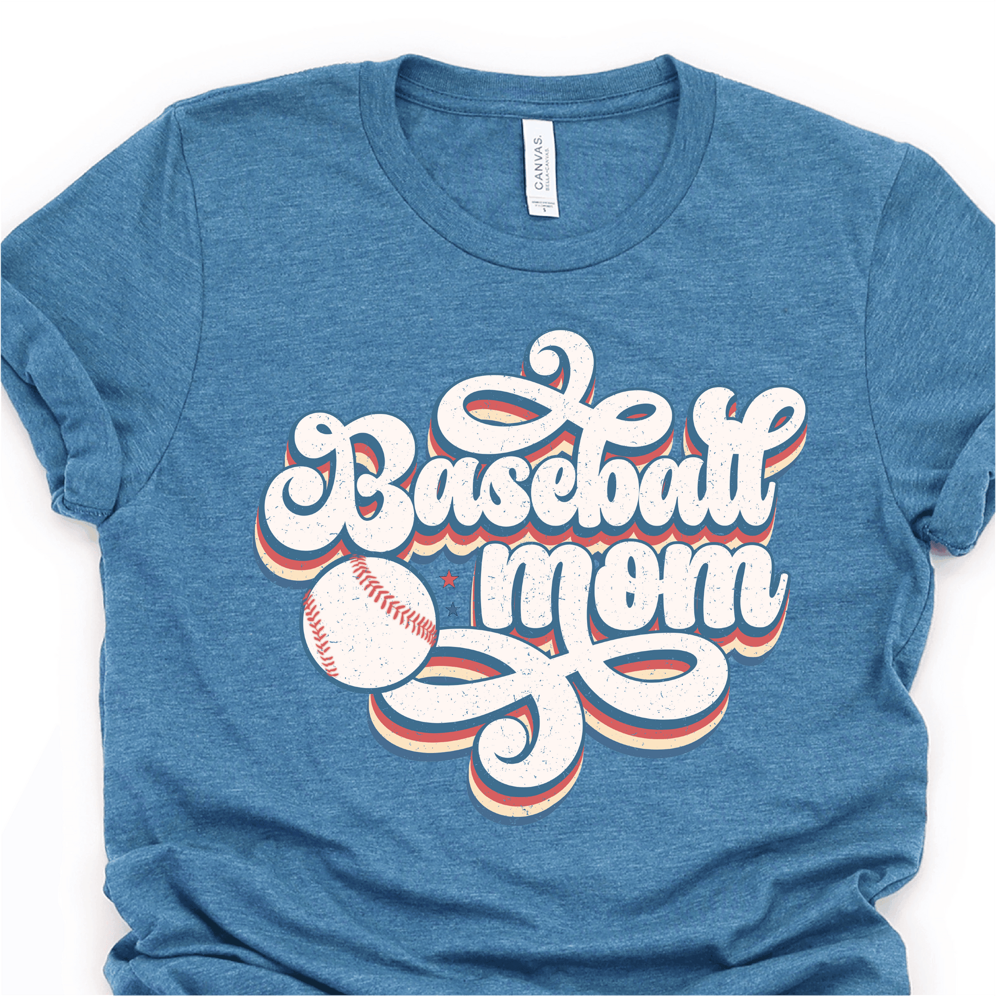 Retro Baseball Mom - Baseball DTF Transfer Nashville Design House