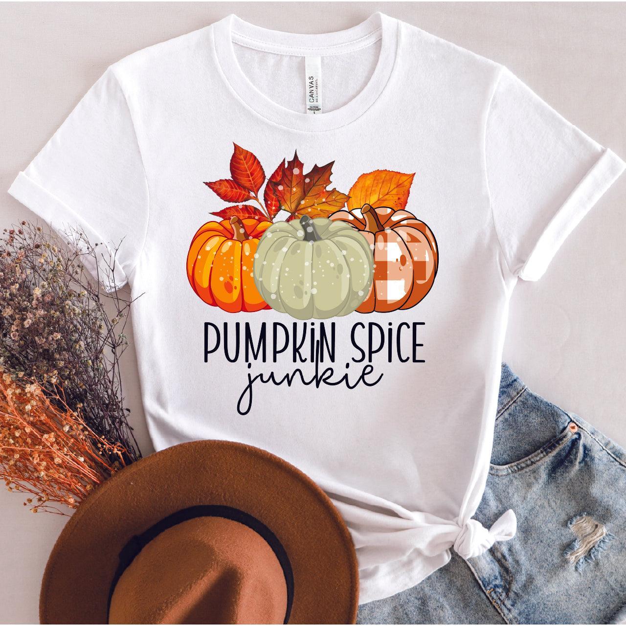 Pumpkin Spice Junkie DTF Transfer Nashville Design House