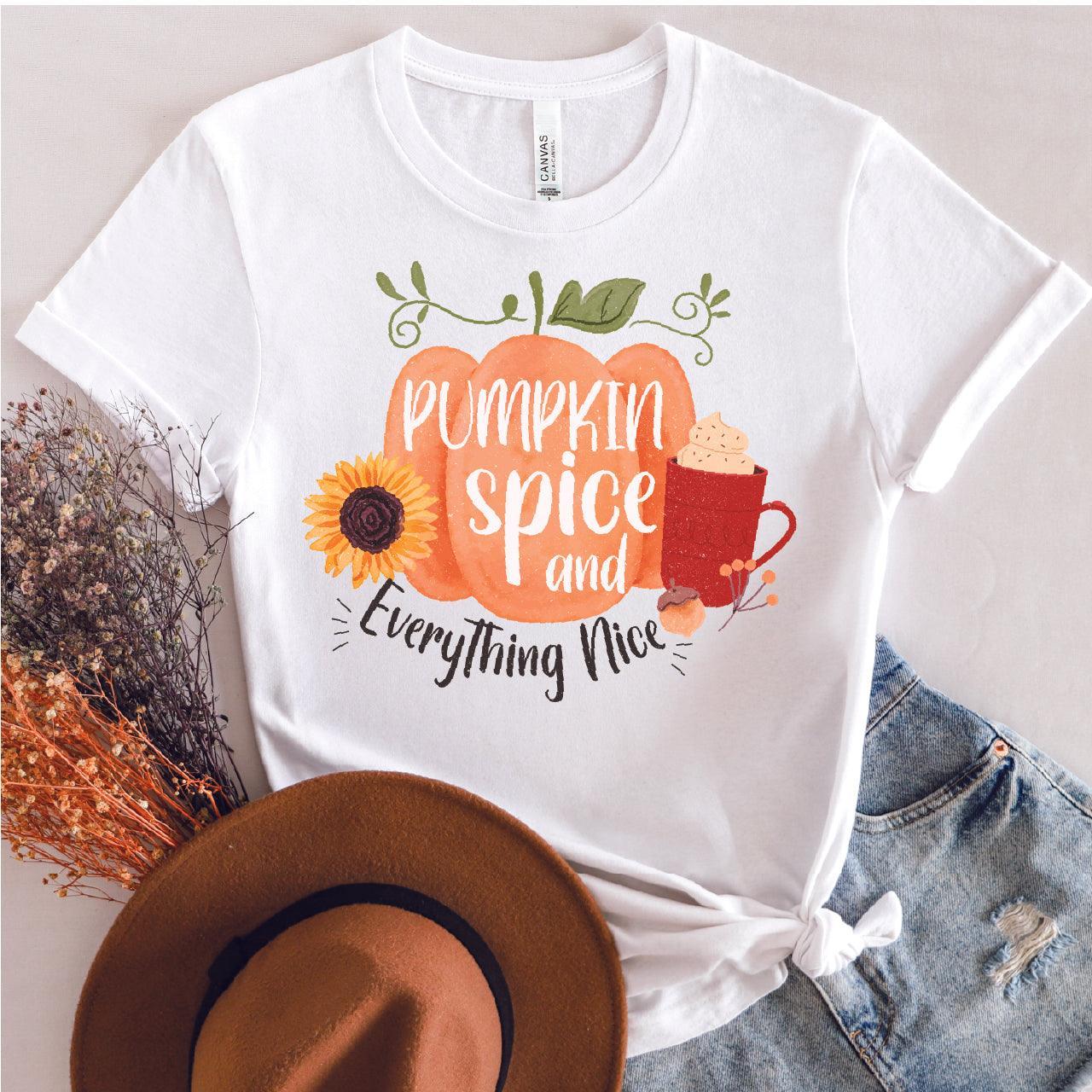 Pumpkin Spice & Everything Nice DTF Transfer Nashville Design House