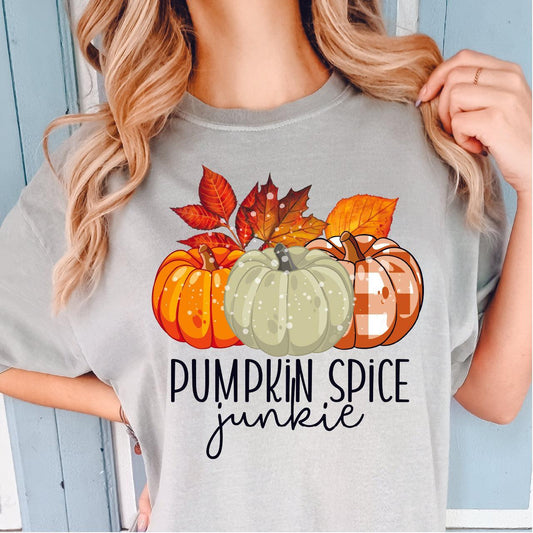 Pumpkin Spice Junkie DTF Transfer Nashville Design House