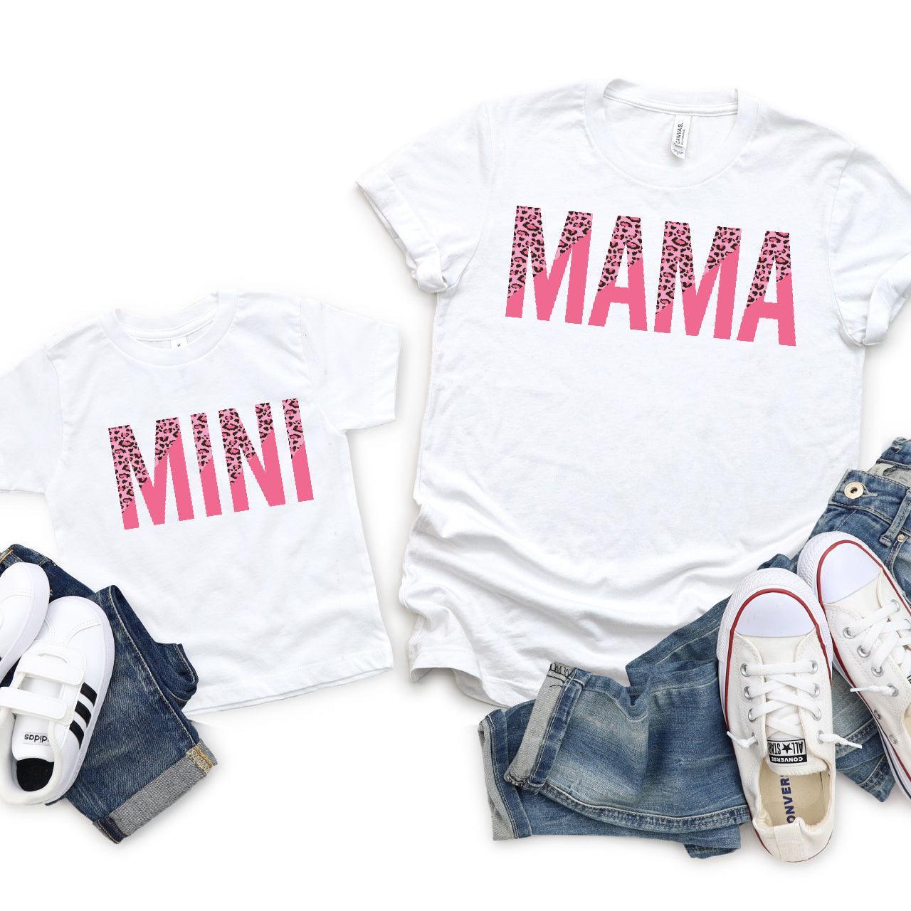 Pink Leopard Mama + Mini DTF Transfer Nashville Design House