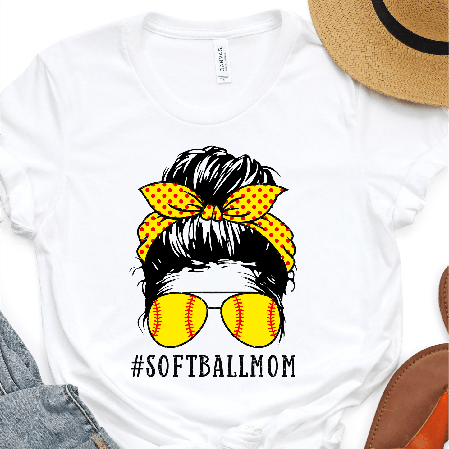 Softball Mom - Softball DTF Transfer Nashville Design House