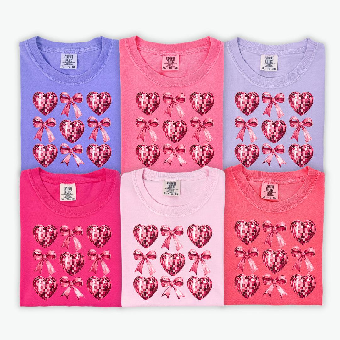 Coquette Style Bows and Hearts Valentine’s DTF Transfer - Nashville Design House