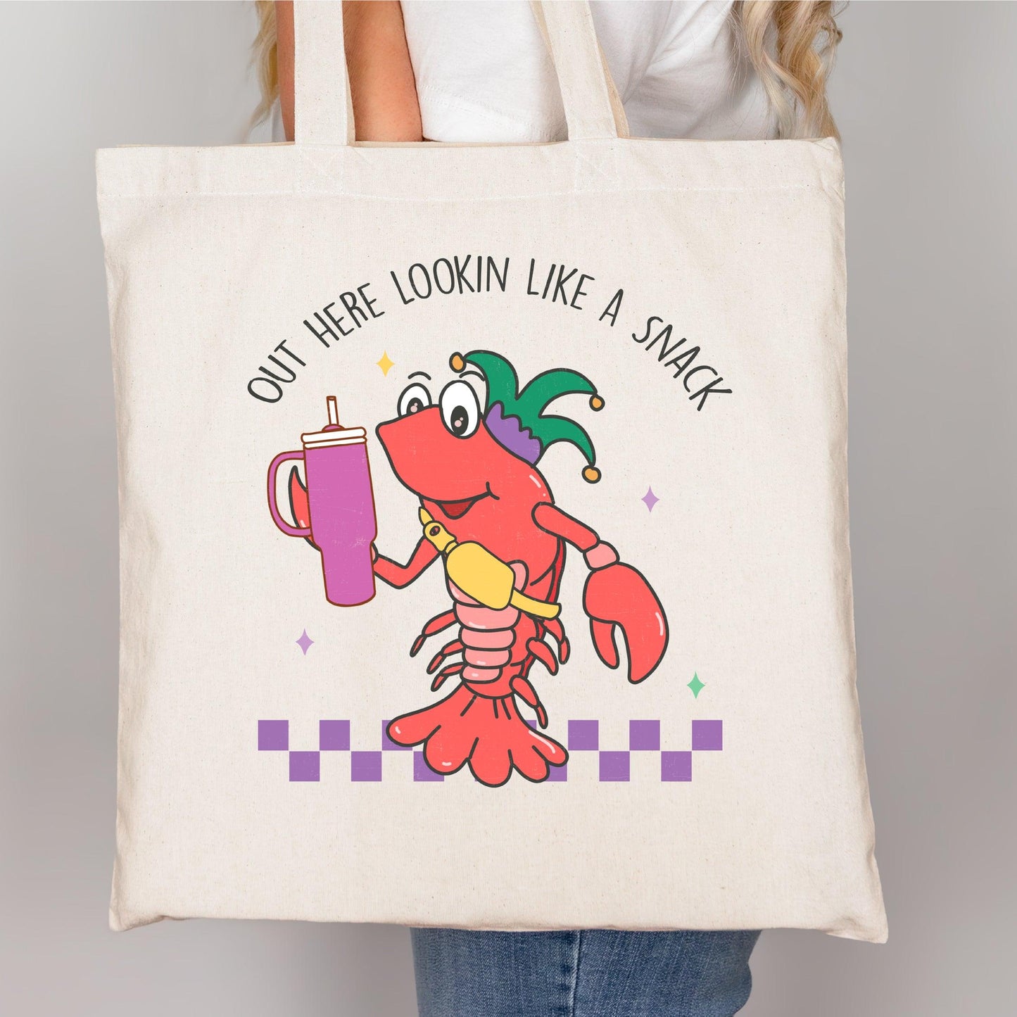 “Crawfish Snack Attack” Mardi Gras DTF Transfer - Nashville Design House