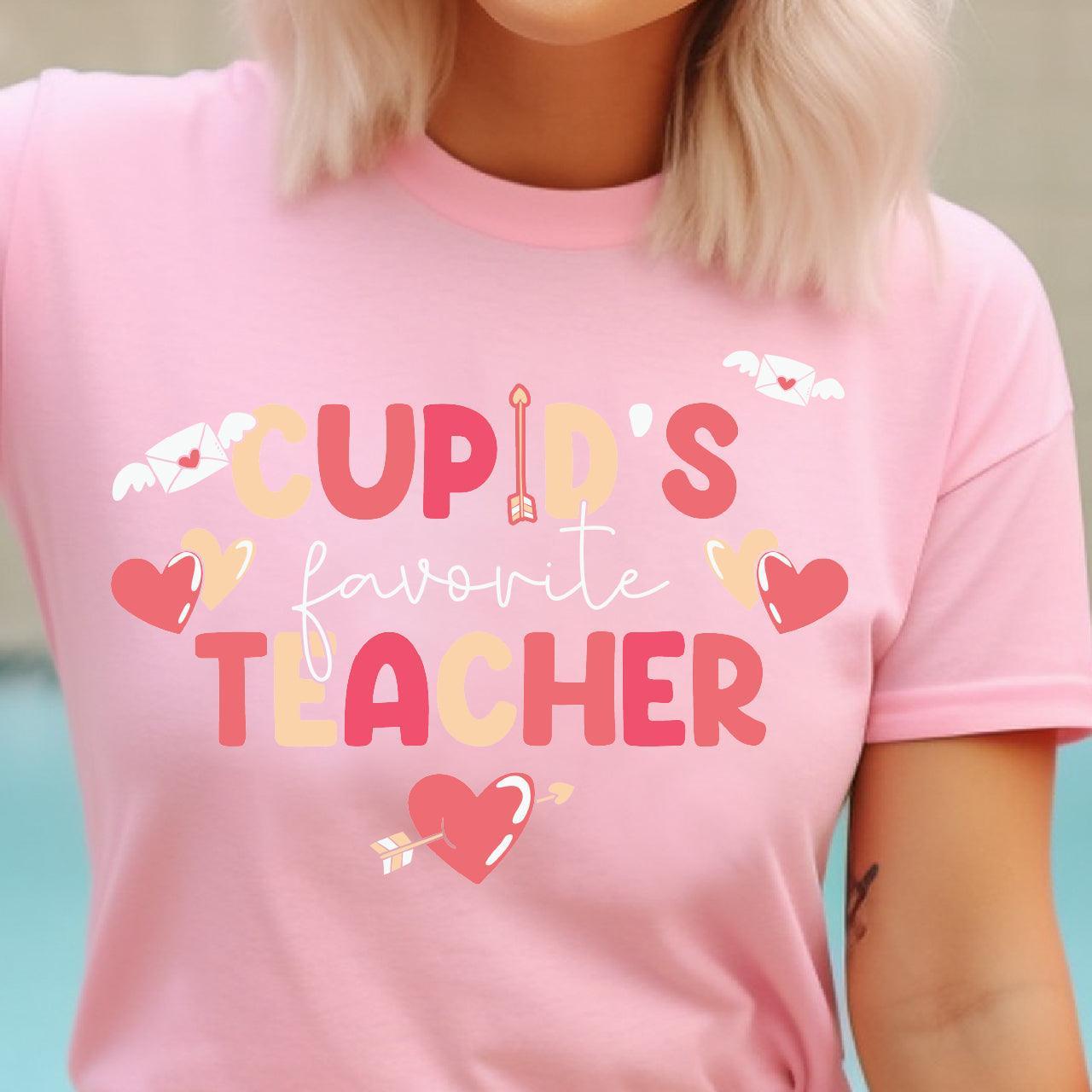 Cupid's Favorite Teacher DTF Transfer Print, T-Shirt Transfer - Nashville Design House
