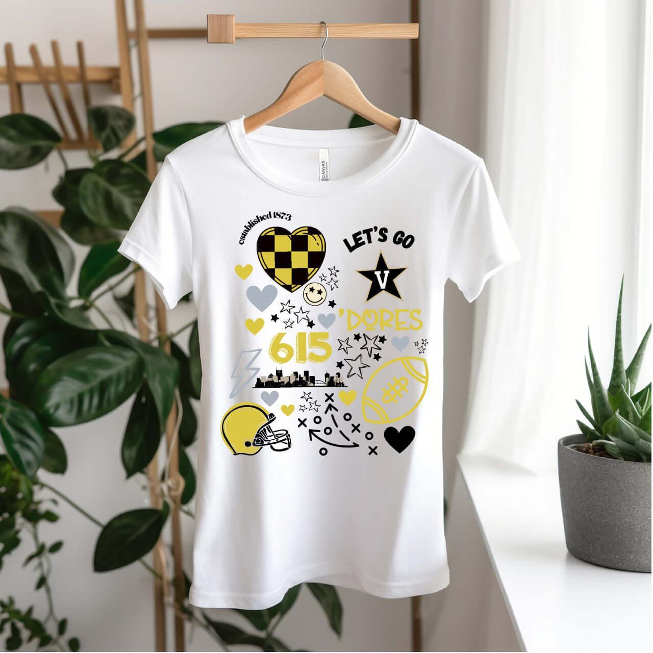 Go Commodores DTF Transfer - Nashville Design House