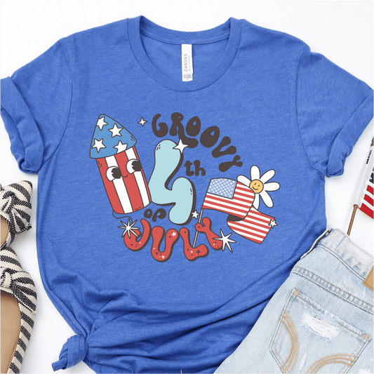 Goorvy 4th of July - Cute Firework - 4th of July DTF Transfer - Independence Day T-shirt Transfer - Nashville Design House