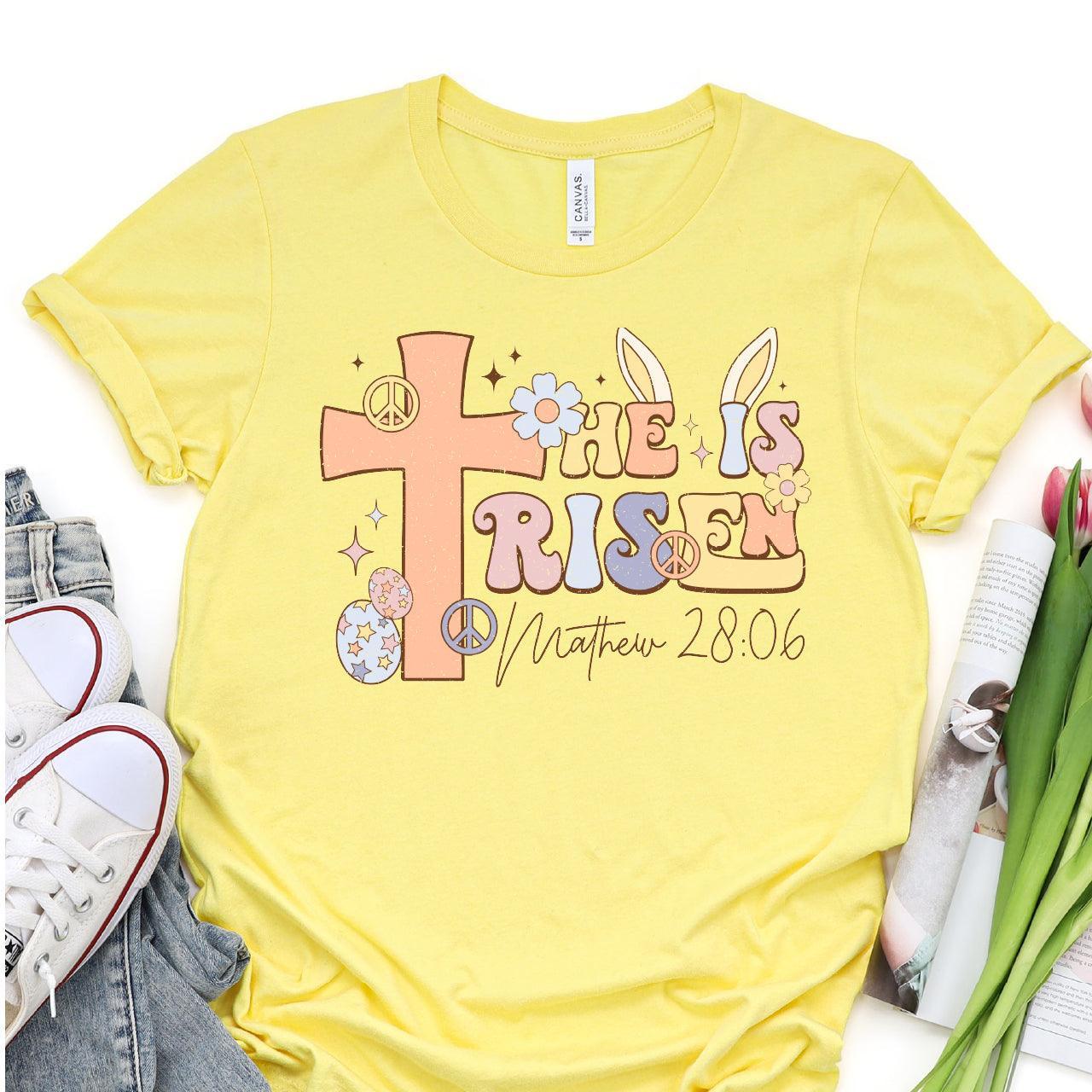 He Is Risen DTF T-Shirt Transfer - Nashville Design House