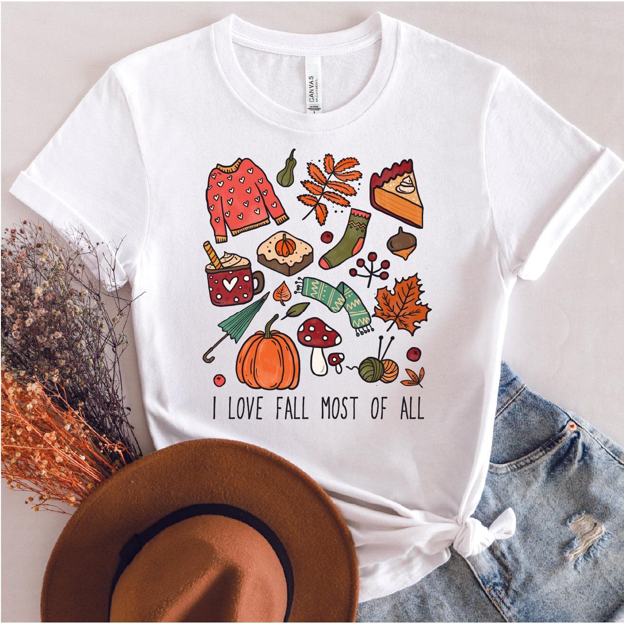 I Love Fall Most Of All DTF Transfer - Nashville Design House