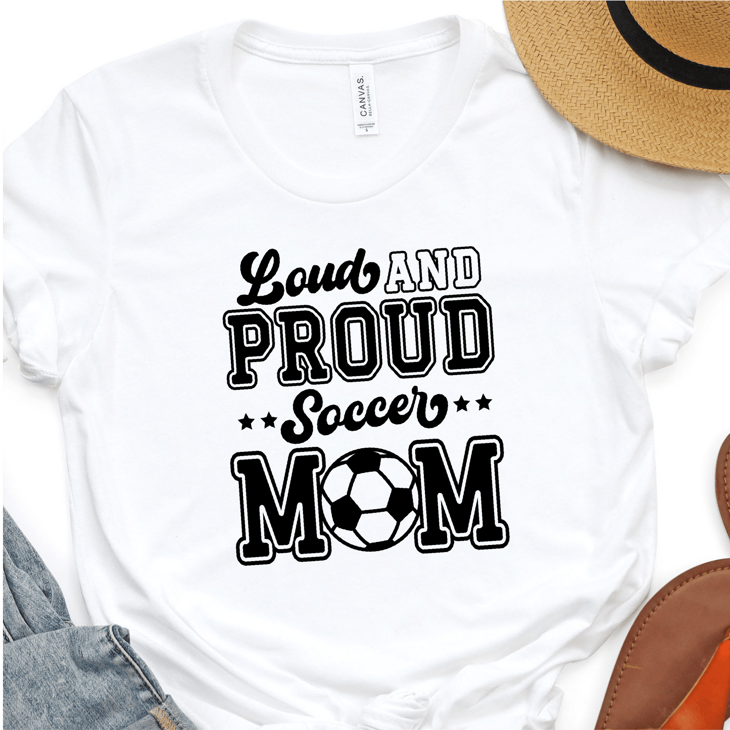 Loud- Proid - Soccer Mom - Black Print - Soccer T-shirt Transfer - Nashville Design House