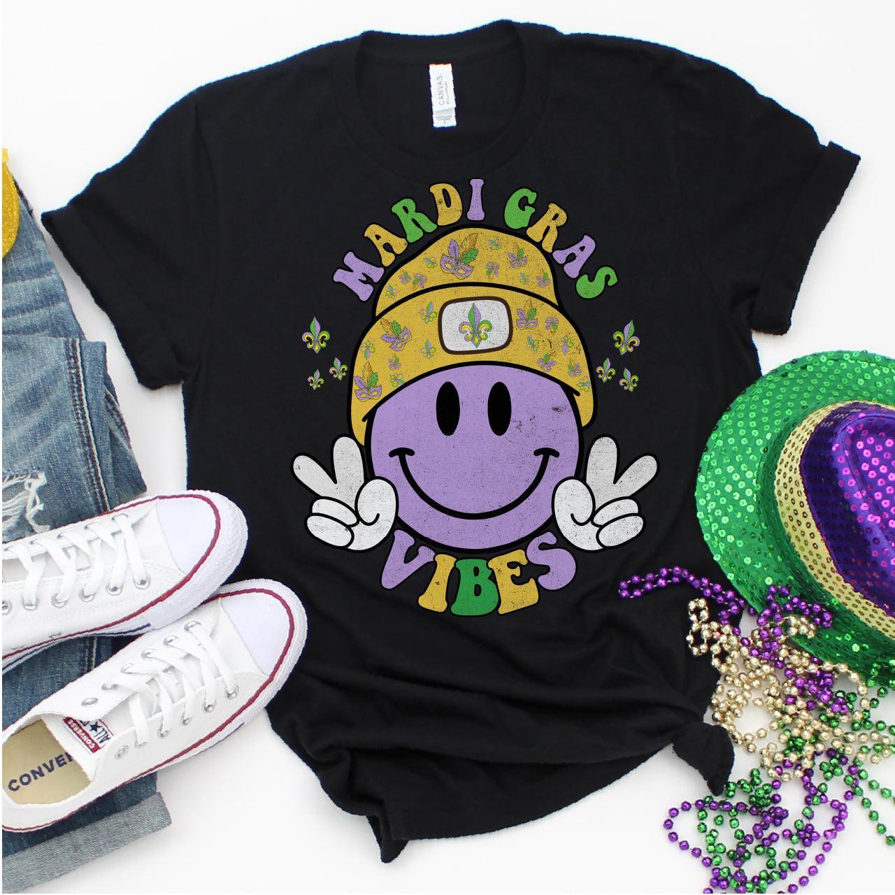 Mardi Gras Vibes DTF Transfer Print, T-Shirt Transfer - Nashville Design House