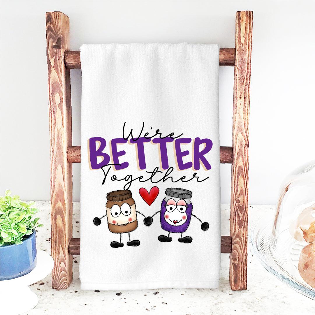 Peanut Butter and Jelly Valentine’s DTF Transfer | We're Better Together | Twins Designs - Nashville Design House