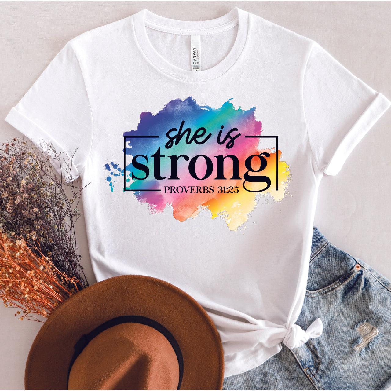 She Is Strong DTF Transfer - Nashville Design House