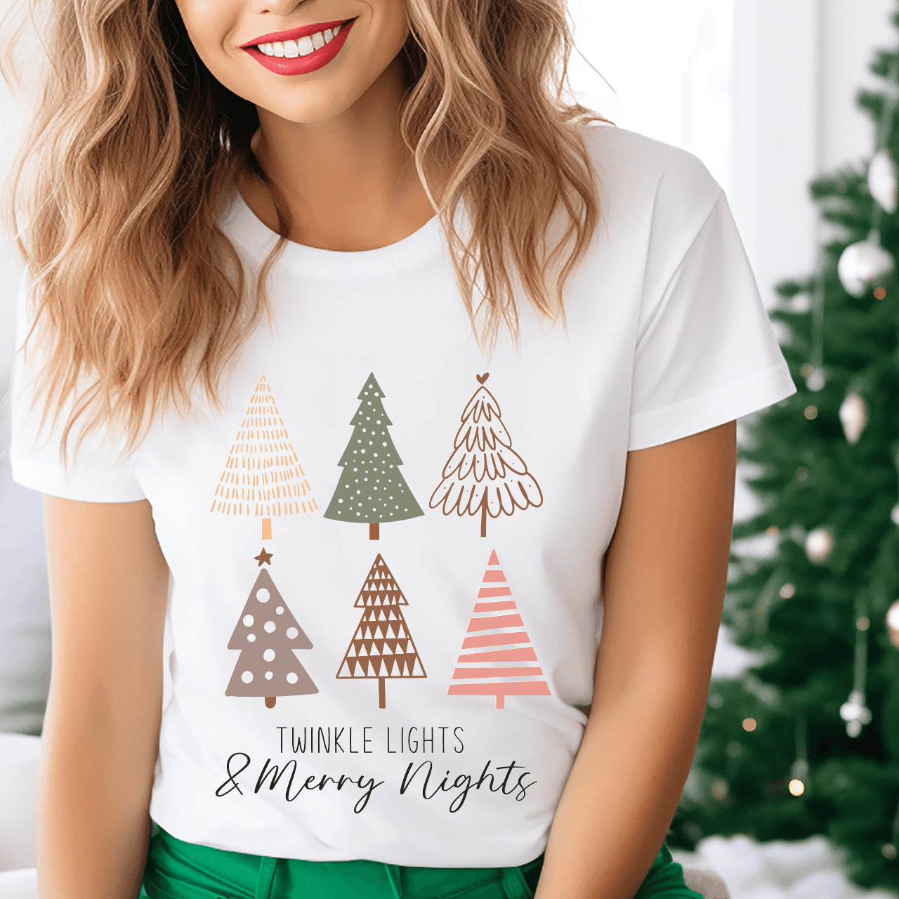 Twinkle Lights & Merry Nights DTF Transfer - Nashville Design House