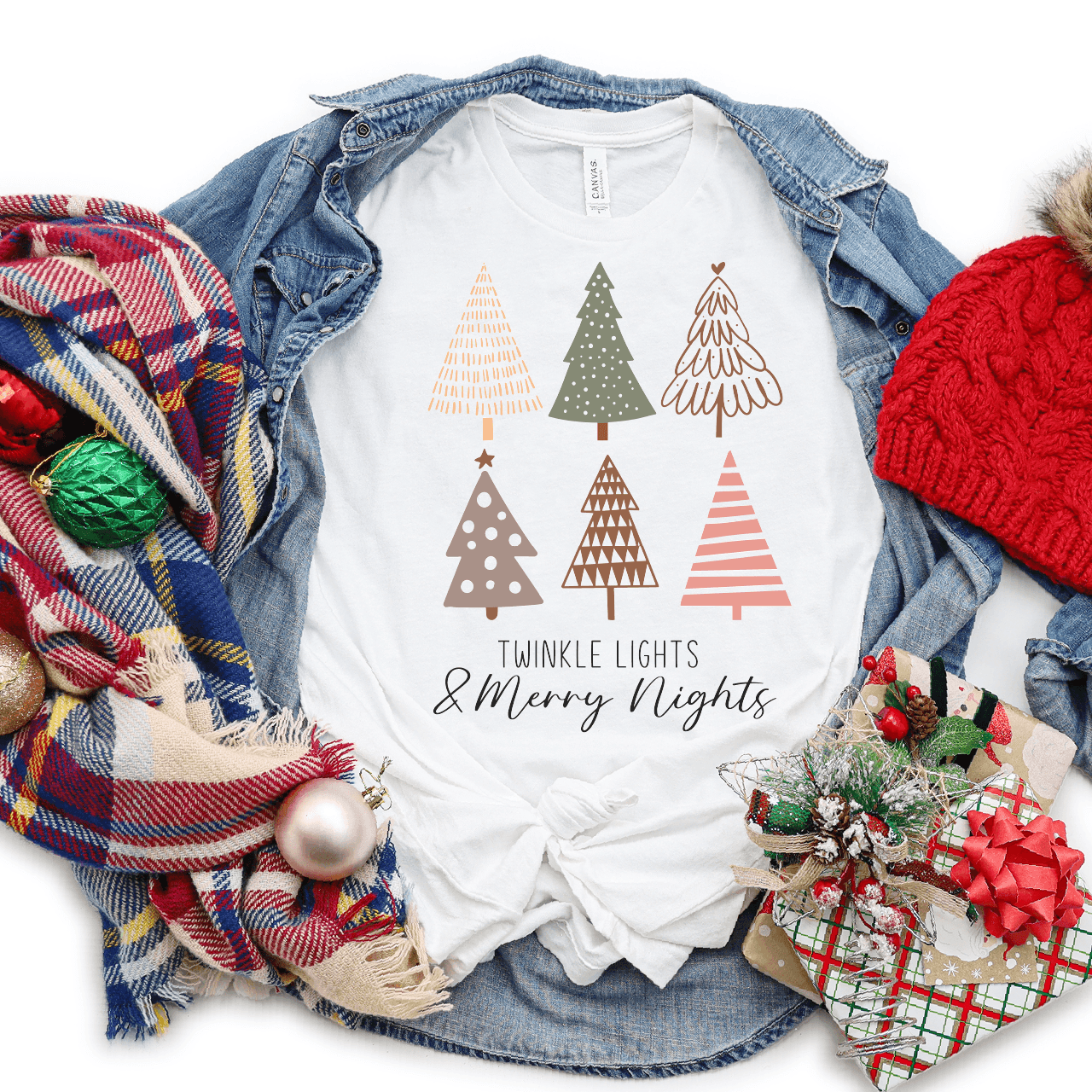 Twinkle Lights & Merry Nights DTF Transfer - Nashville Design House