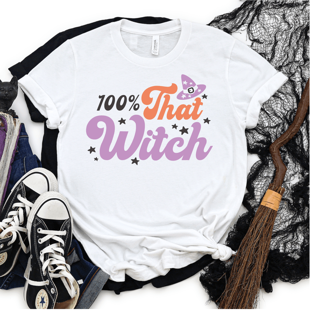 100% That Witch - Halloween DTF Transfer - Nashville Design House