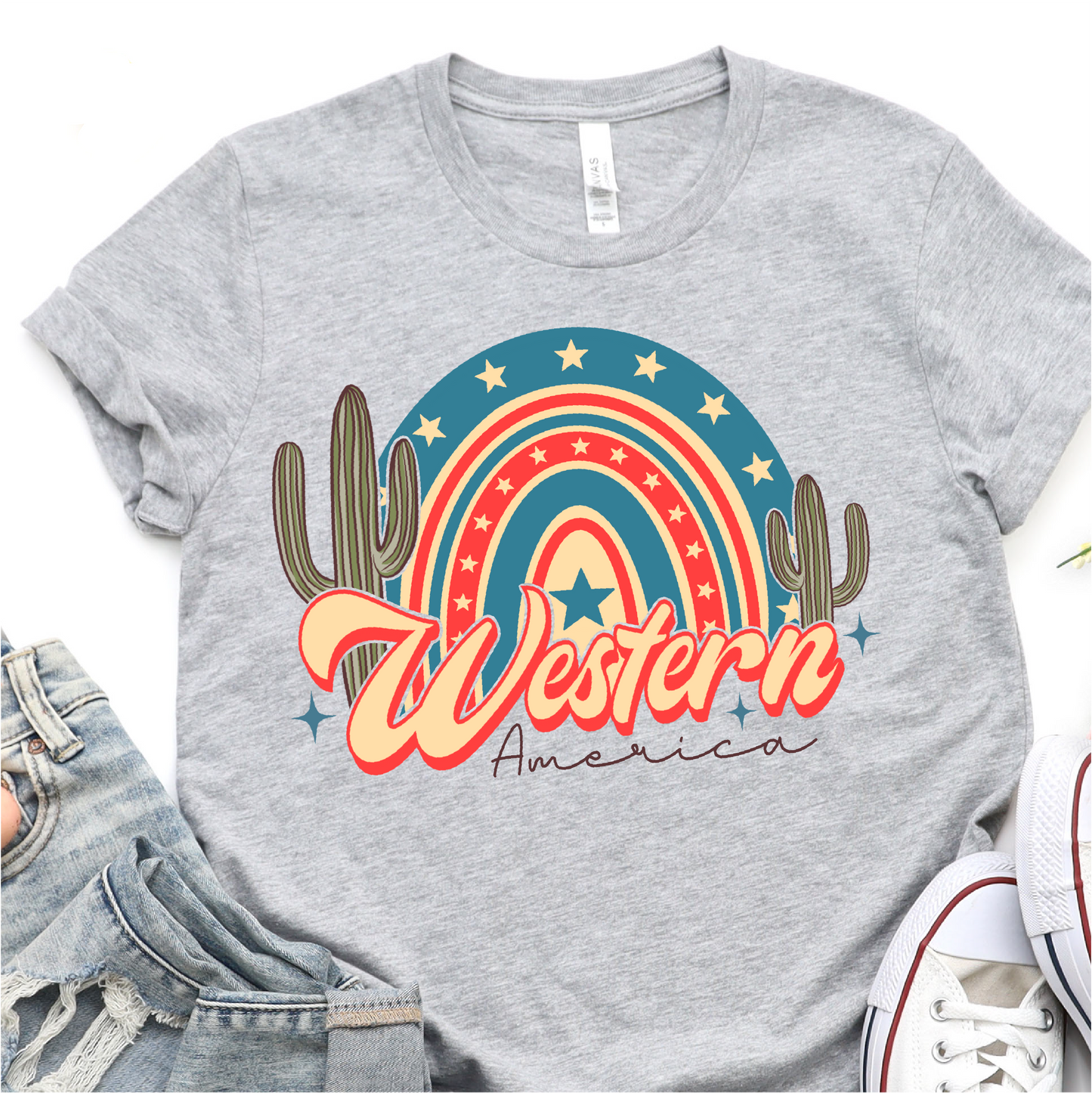 Western America - 4th of July DTF Transfer - Independence Day T-shirt Transfer Nashville Design House