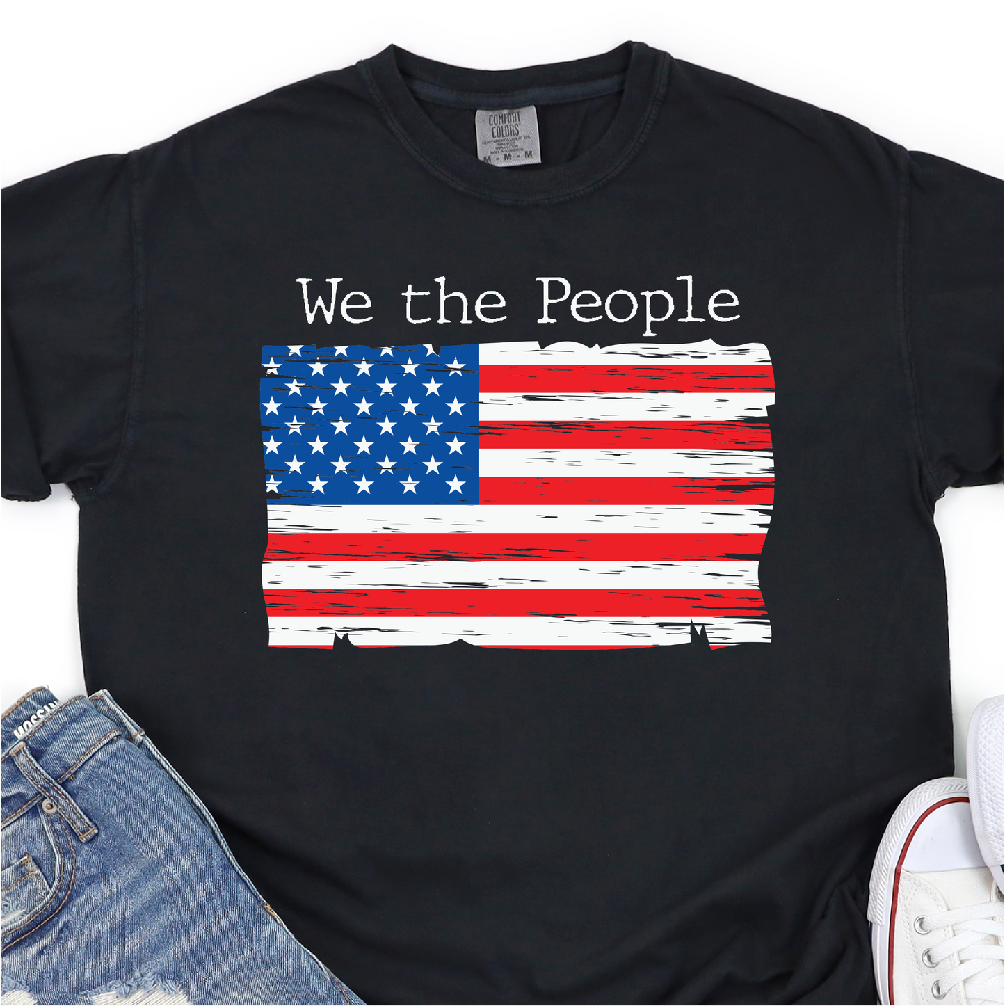 We The People - American Flag - 4th of July DTF Transfer - Independence Day T-shirt Transfer Nashville Design House