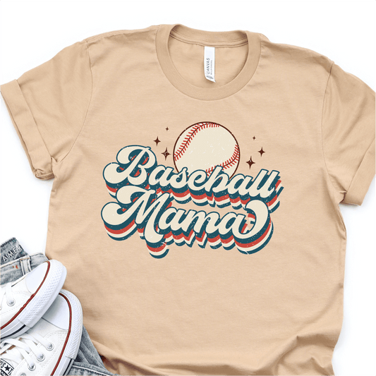 Retro Baseball Mama - Baseball DTF Transfer Nashville Design House