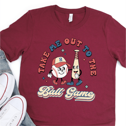 Take Me Out To The Ballgame - Baseball DTF Transfer Nashville Design House