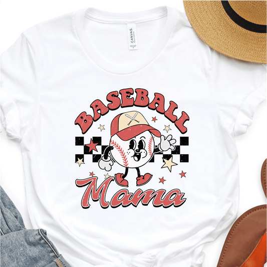 Retro Baseball Mama - Baseball DTF Transfer Nashville Design House