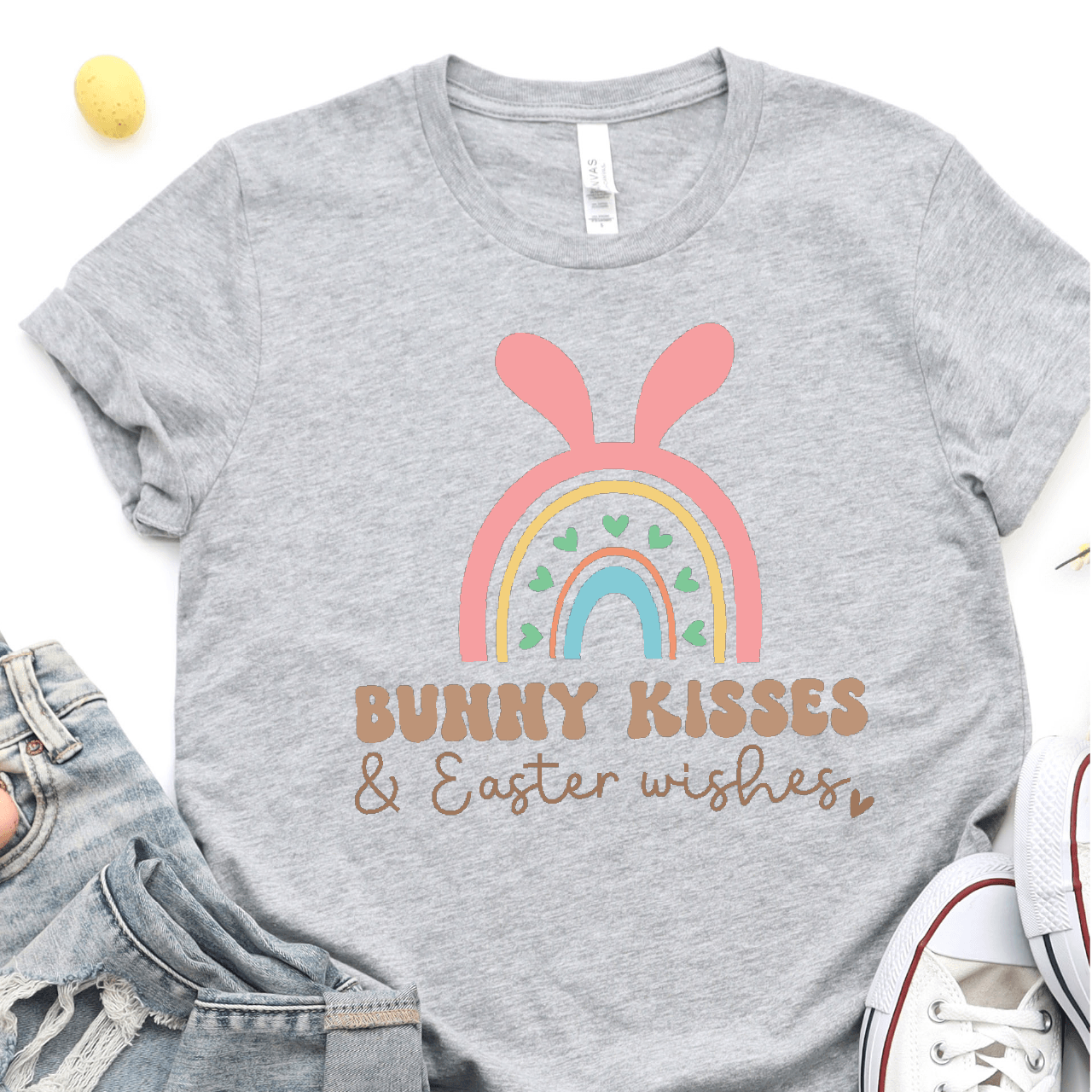 Bunny Kisses and Easter Wishes - Easter DTF Transfer Nashville Design House