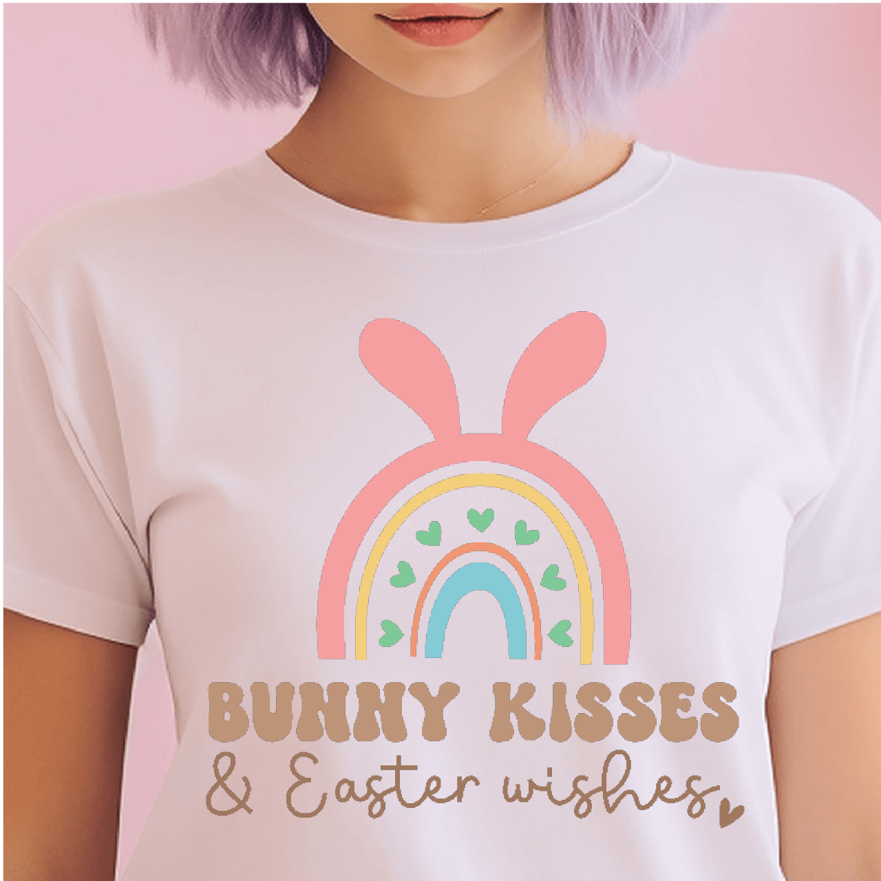 Bunny Kisses and Easter Wishes - Easter DTF Transfer Nashville Design House