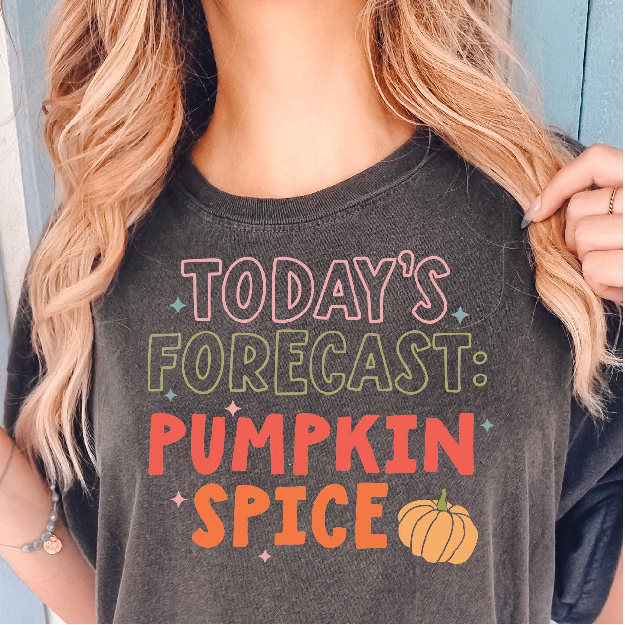 Today's Forecast Pumpkin Spices DTF Transfer Nashville Design House