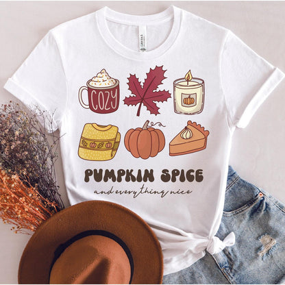 Pumpkin Spice And Everything Nice DTF Transfer Nashville Design House