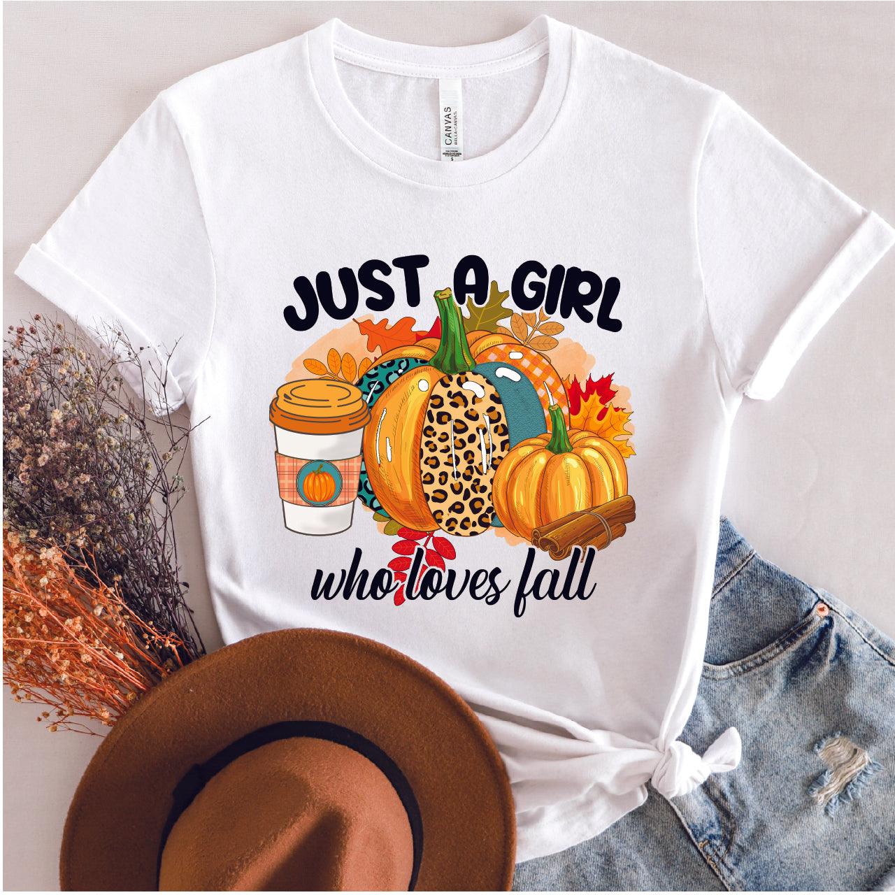 Just A Girl Who Loves Fall DTF Transfer Nashville Design House