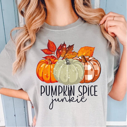 Pumpkin Spice Junkie DTF Transfer Nashville Design House