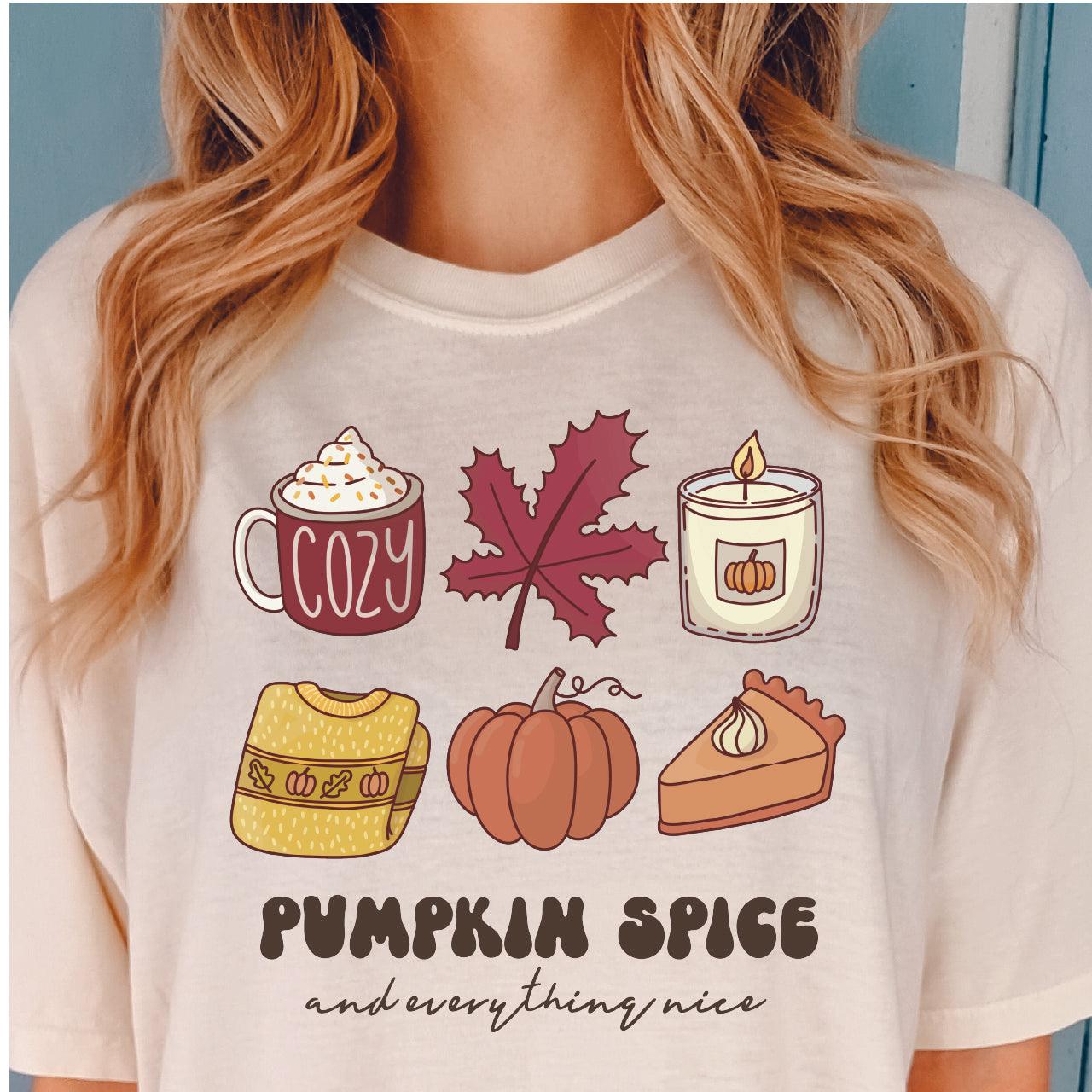 Pumpkin Spice And Everything Nice DTF Transfer Nashville Design House