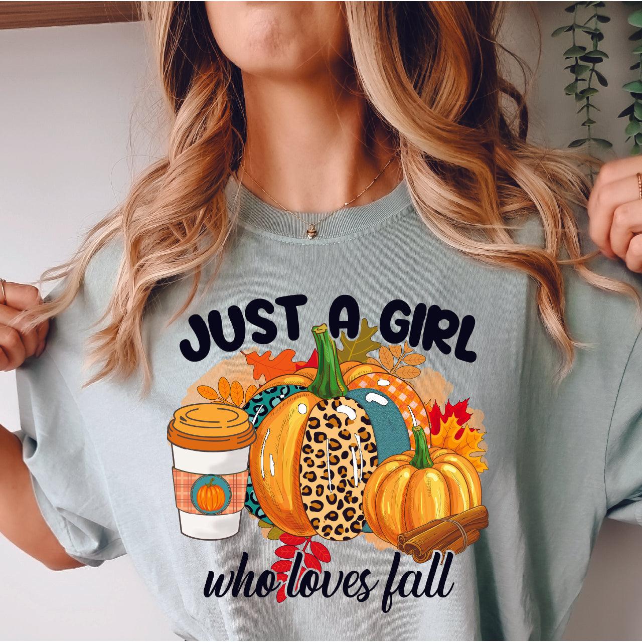 Just A Girl Who Loves Fall DTF Transfer Nashville Design House