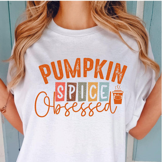 Pumpkin Spice Obsessed DTF Transfer Nashville Design House