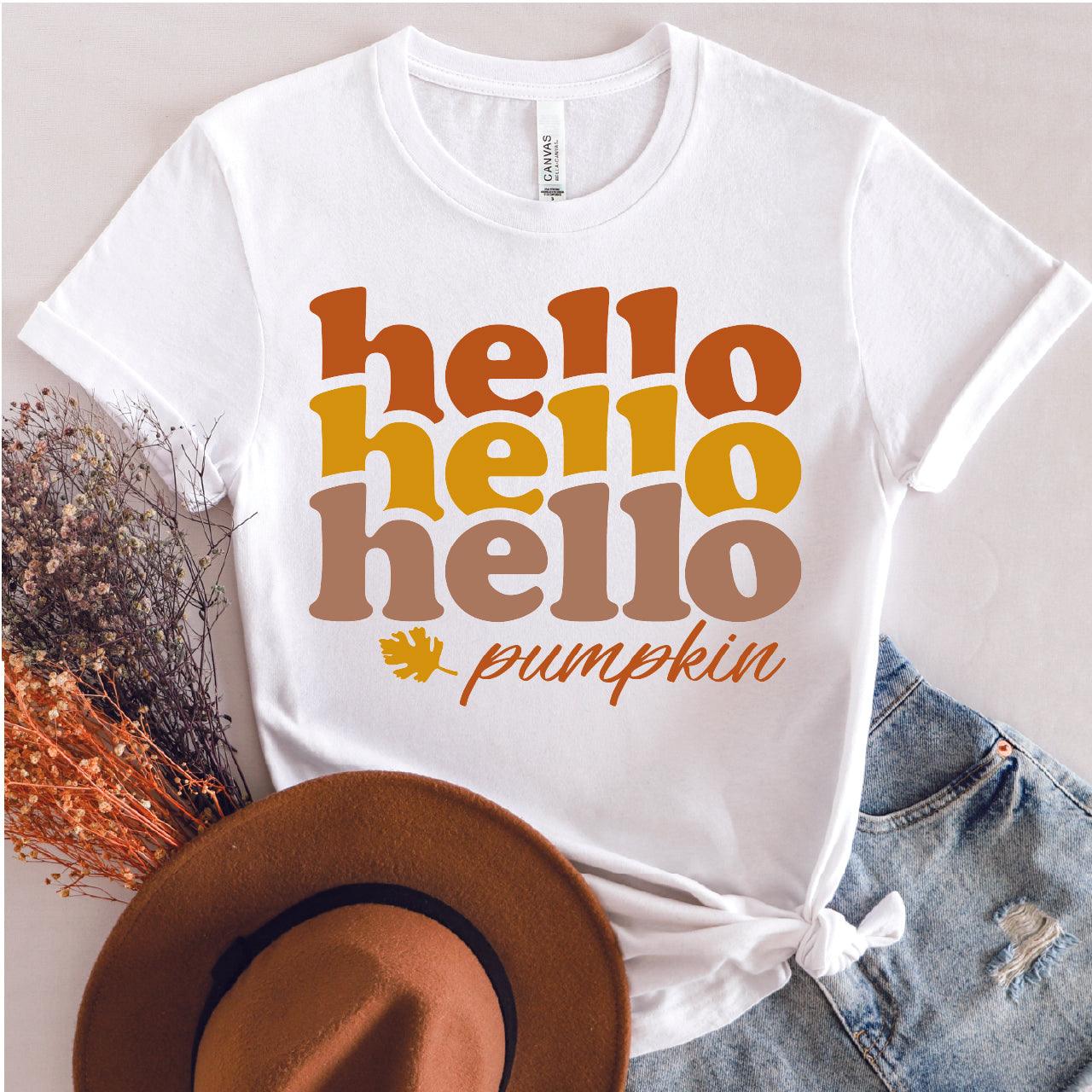 Hello Pumpkin DTF Transfer Nashville Design House