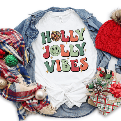 Holly Jolly Vibes DTF Transfer Nashville Design House