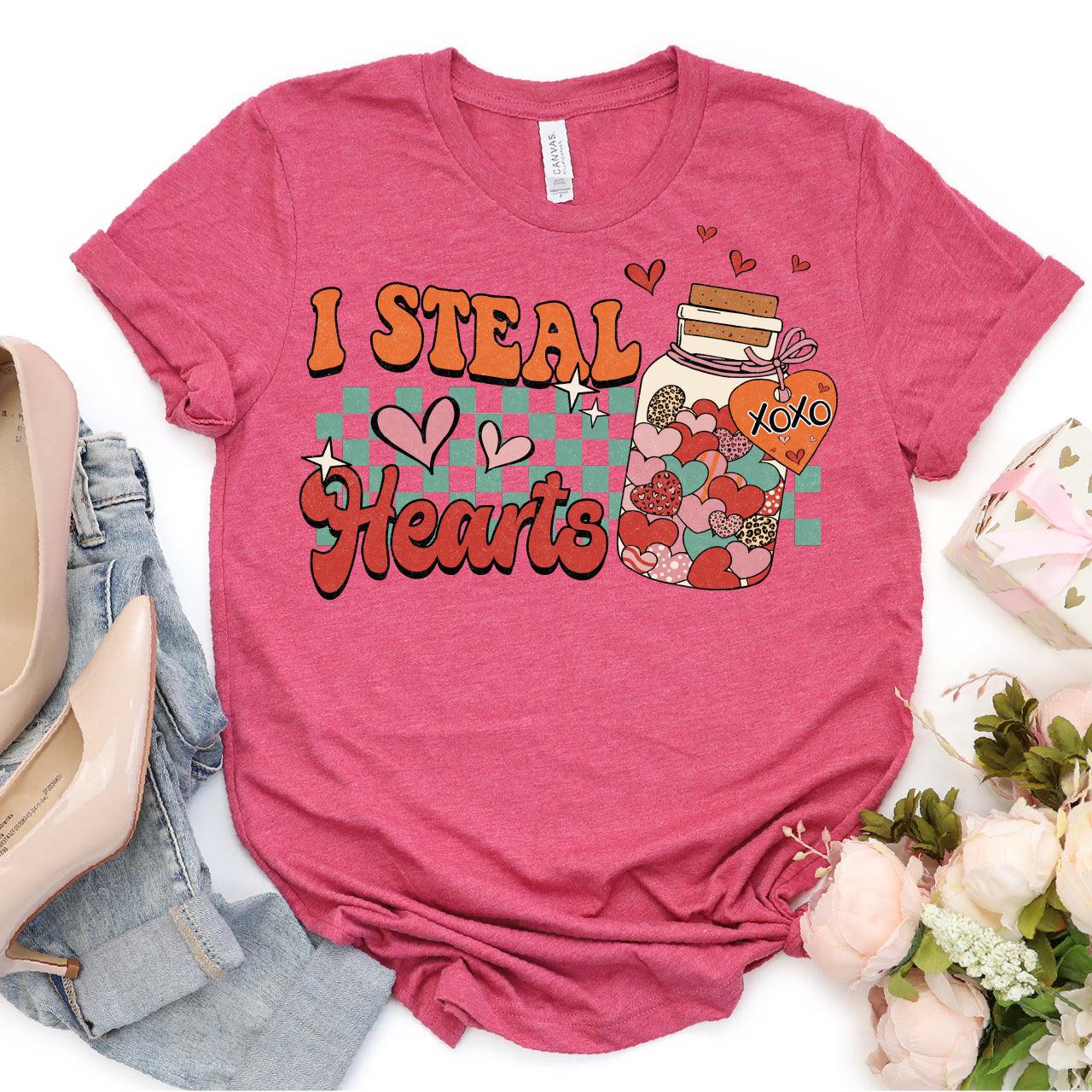 I Steal Hearts DTF Transfer Print, T-Shirt Transfer Nashville Design House