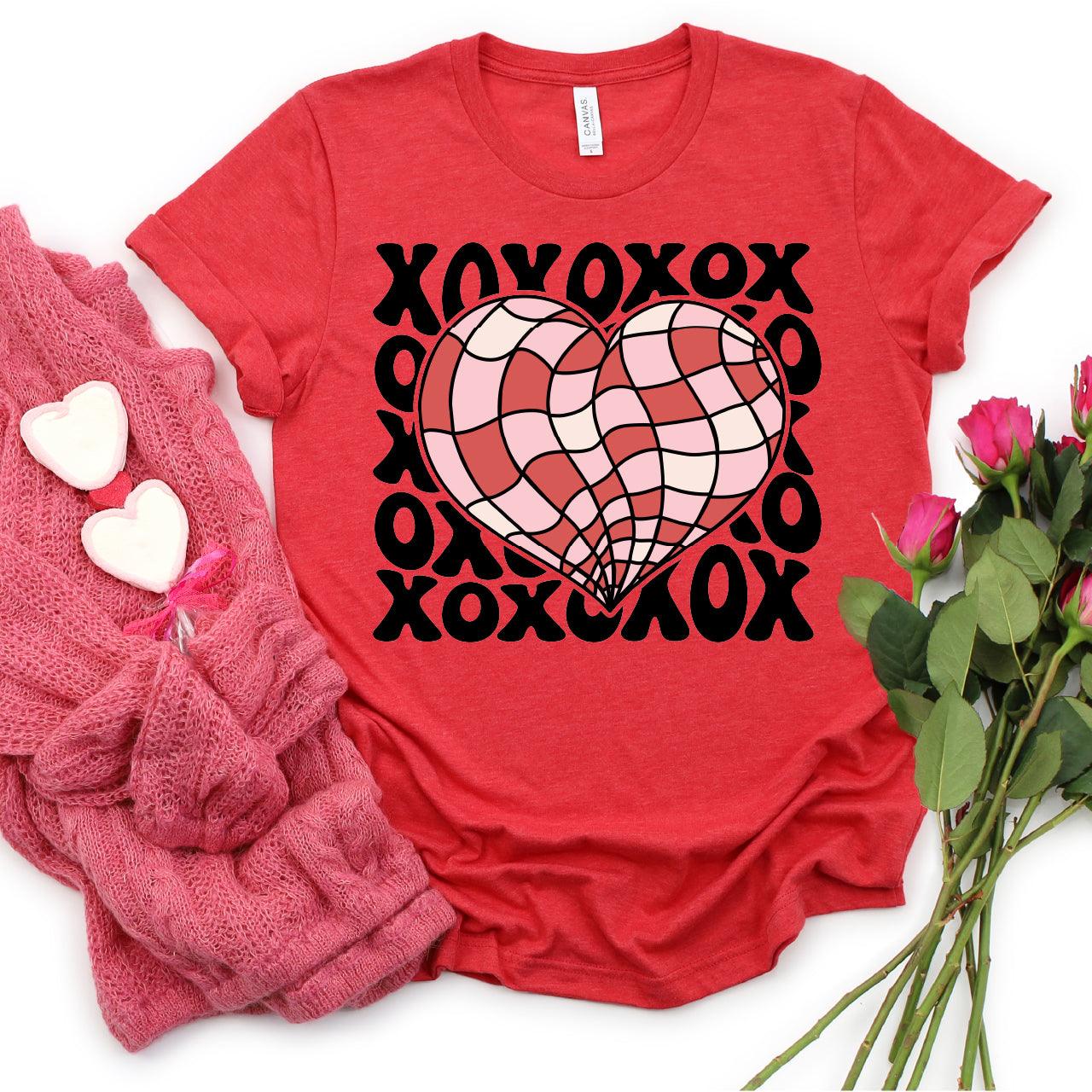 XoXo Heart DTF Transfer Print, T-Shirt Transfer Nashville Design House