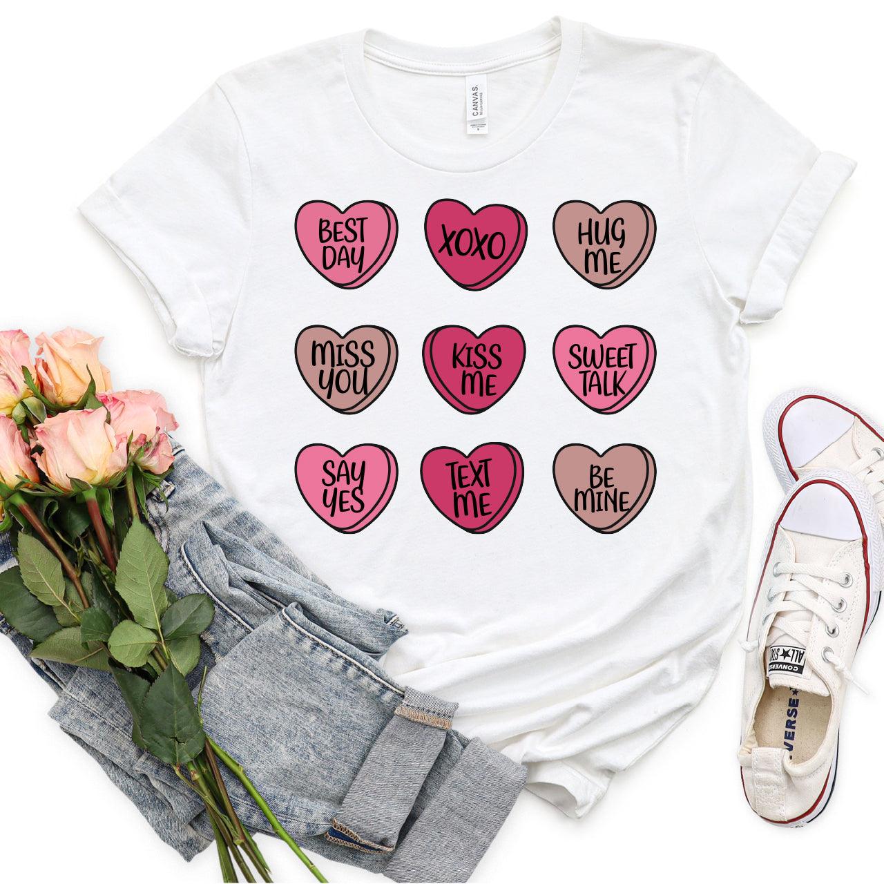 Valentine's Hearts DTF Transfer Print, T-Shirt Transfer Nashville Design House