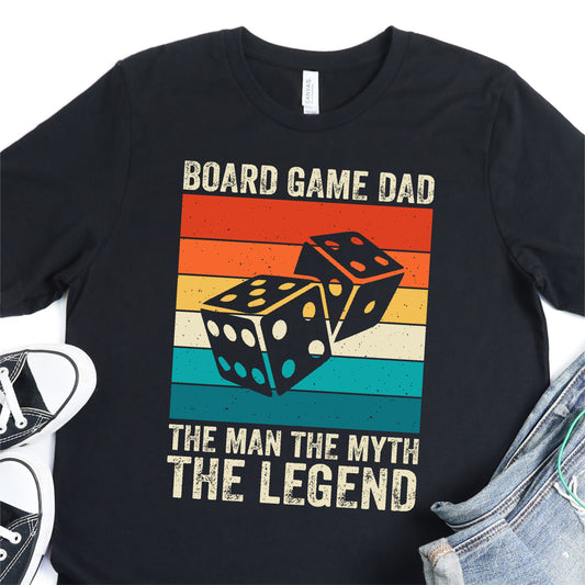 Board Game Dad, The Man The Myth The Legend - Father's Day DTF Transfer - T-shirt Transfer For Dad Nashville Design House