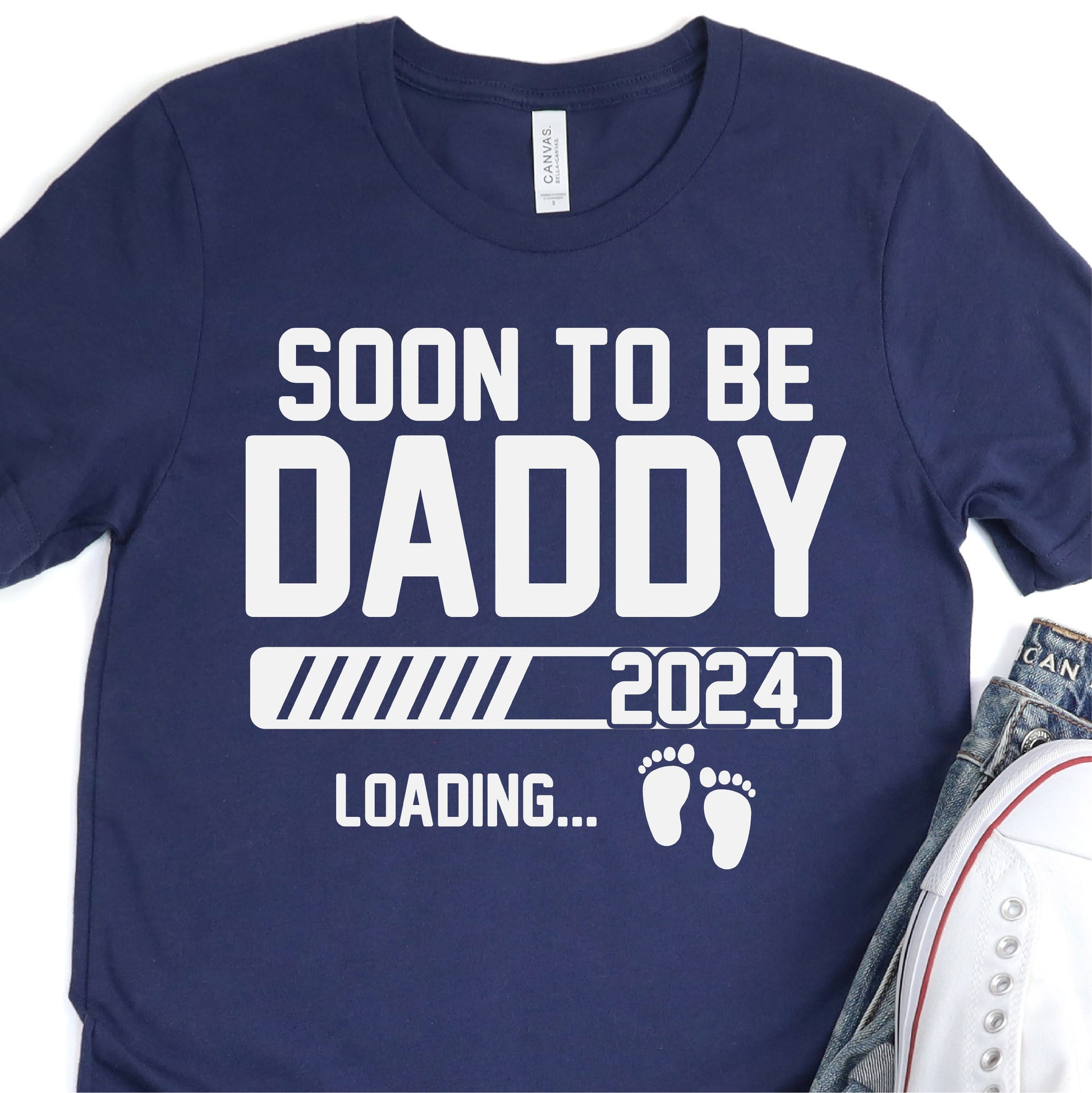 Soon To Be Daddy - 2024 Father To Be - Father's Day DTF Transfer - T-shirt Transfer For Dad Nashville Design House