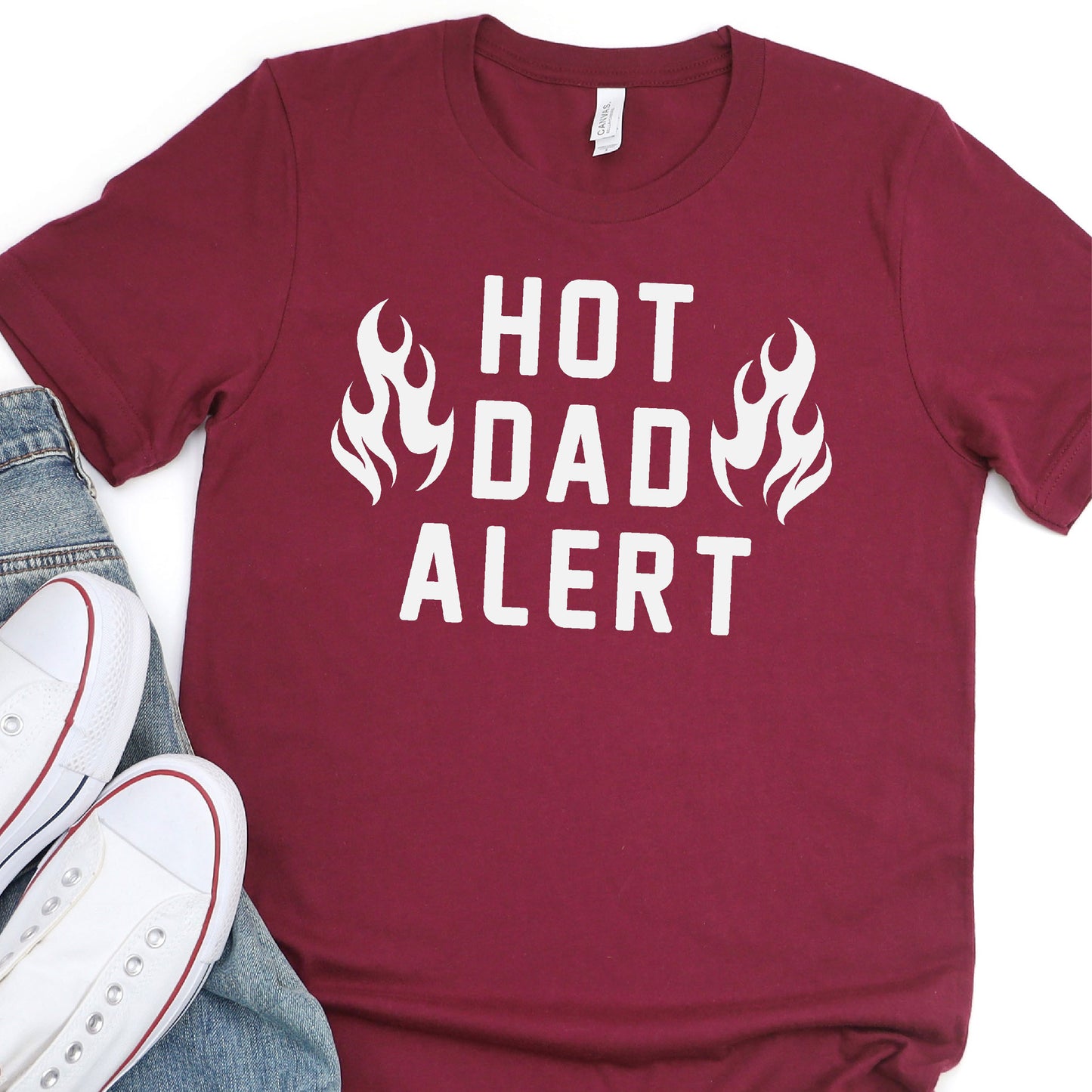 Hot Dad Alert - Father's Day DTF Transfer - T-shirt Transfer For Dad Nashville Design House