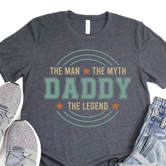 Daddy - The Man The Myth The Legend - Father's Day DTF Transfer - T-shirt Transfer For Dad Nashville Design House