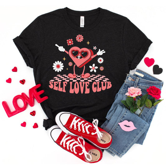 Self Love Club DTF Transfer Print, T-Shirt Transfer Nashville Design House