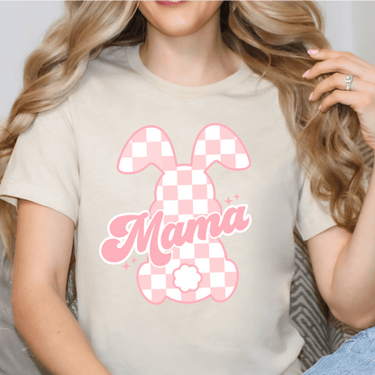 Cute Easter Bunny Mama + Mini DTF Transfer for T-shirts - Easter DTF Transfer Nashville Design House