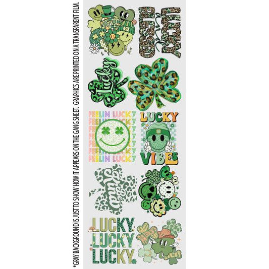 Leopard St. Patrick's Day DTF TRANSFERS SHEET (22inx60in) Nashville Design House