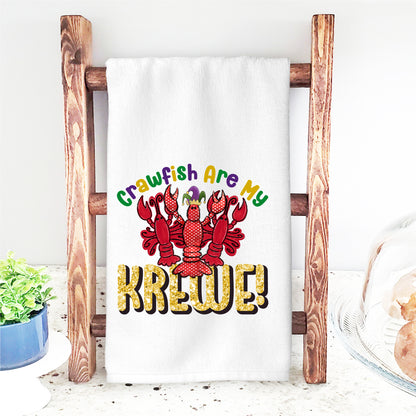 Crawfish Are My Krewe Mardi Gras DTF Transfer – Vibrant Crawfish Trio Design