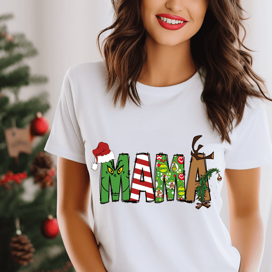 Grinch Mama DTF Transfer Nashville Design House