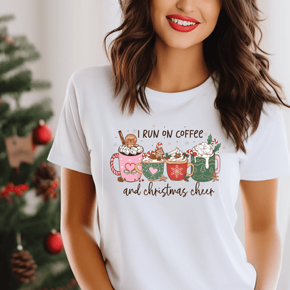 I Run On Coffee And Christmas Cheer DTF Transfer Nashville Design House